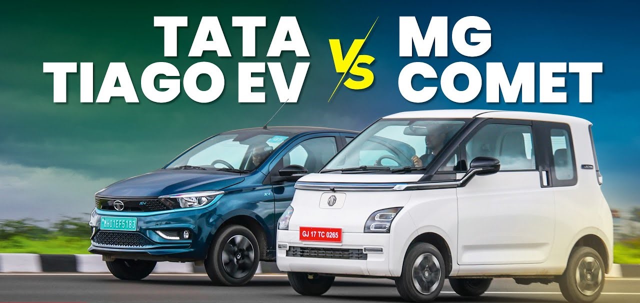 Tata Tiago EV vs MG Comet - Comparison of India's Affordable Electric Cars