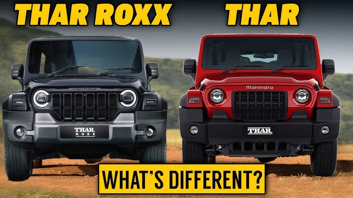 Comparison of Mahindra Thar and Mahindra Thar Roxx